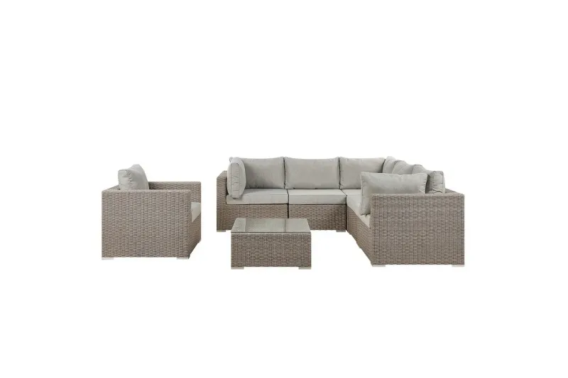 Loungegrupp Contare Grå/beige, Vänstervänd - Grå/beige, Vänstervänd — Grå/beige, Vänstervänd