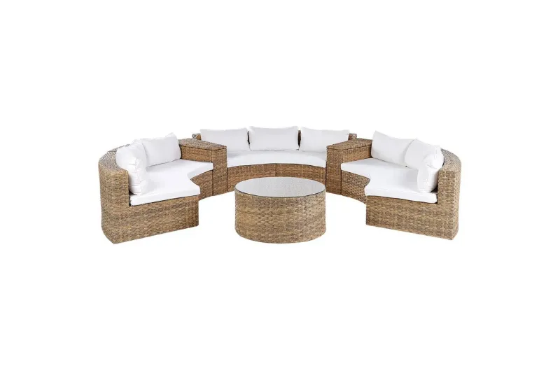 Loungegrupp Severo Brun/Vit - Brun/Vit — Brun/Vit