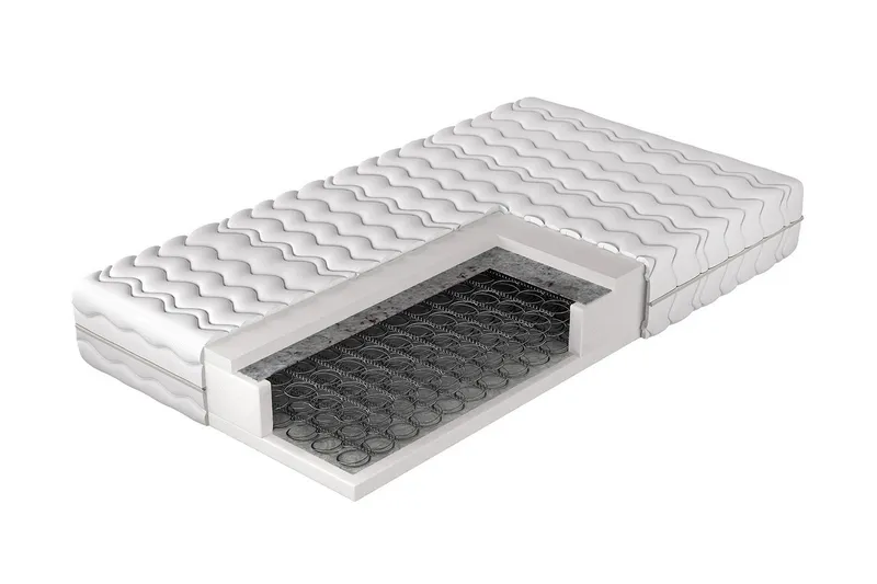 Lourosa Resårmadrass 70x200 cm - Vit — Vit
