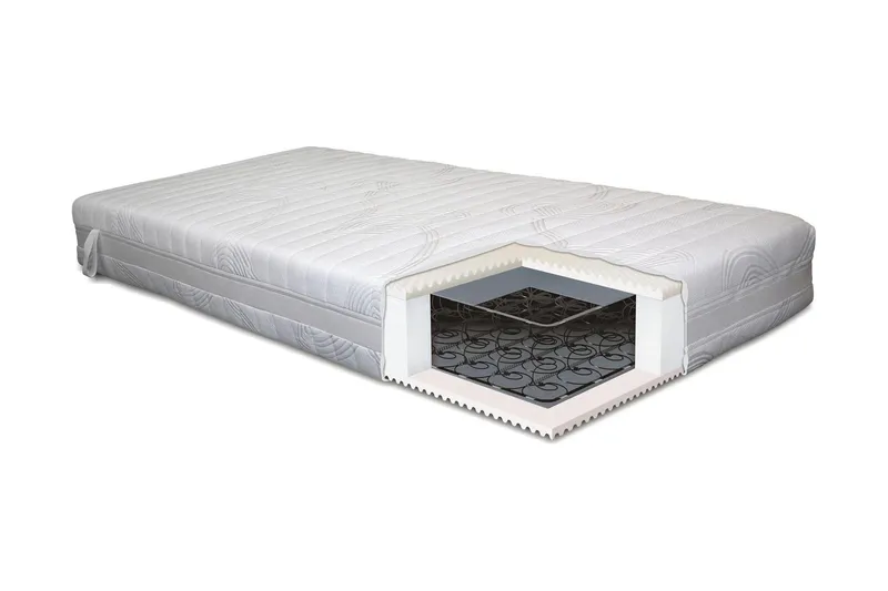 Lowell Resårmadrass 90x200 Fast - Vit (Art.nr 318461) — Bedly