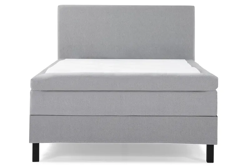 Lucky Komplett Sängpaket 120x200 Latex Slät Sänggavel Me - Mellangrå — Bedly