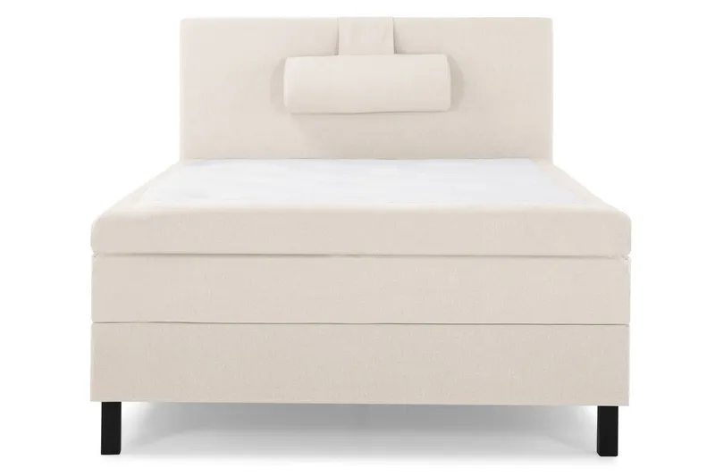 Lucky Komplett Sängpaket 120x200 Polyeter Slät Sänggavel - Nackkudde Stor Beige — Bedly