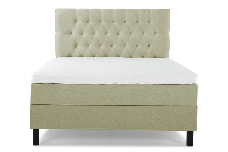 Lucky Komplett Sängpaket 120x200 Skum Diamant Sänggavel - Grön — Bedly