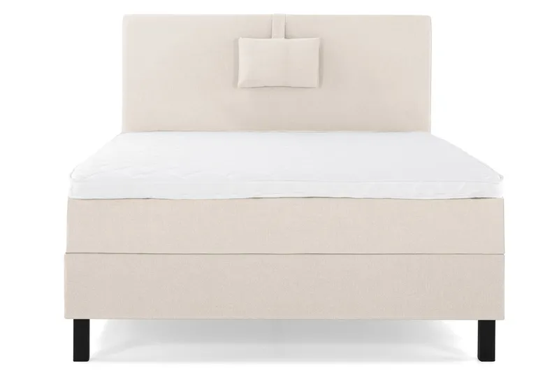 Lucky Komplett Sängpaket 120x200 Skum Slät Sänggavel Nac - Nackkudde Liten Beige — Bedly