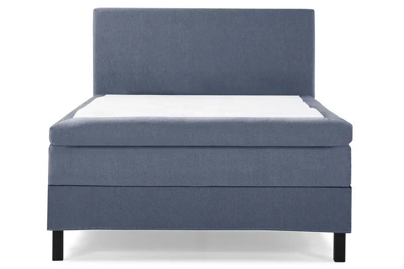 Lucky Komplett Sängpaket 140x200 Latex Slät Sänggavel - Mörkblå — Bedly