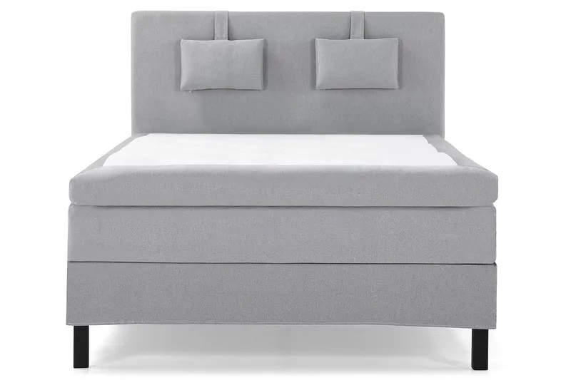 Lucky Komplett Sängpaket 140x200 Polyeter Slät - Nackkudde Liten Mellangrå — Bedly
