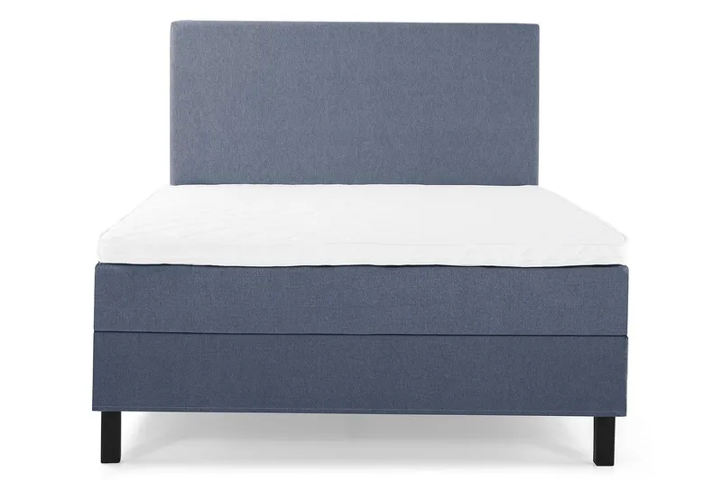 Lucky Komplett Sängpaket 140x200 Skum Slät Sänggavel - Mörkblå — Bedly