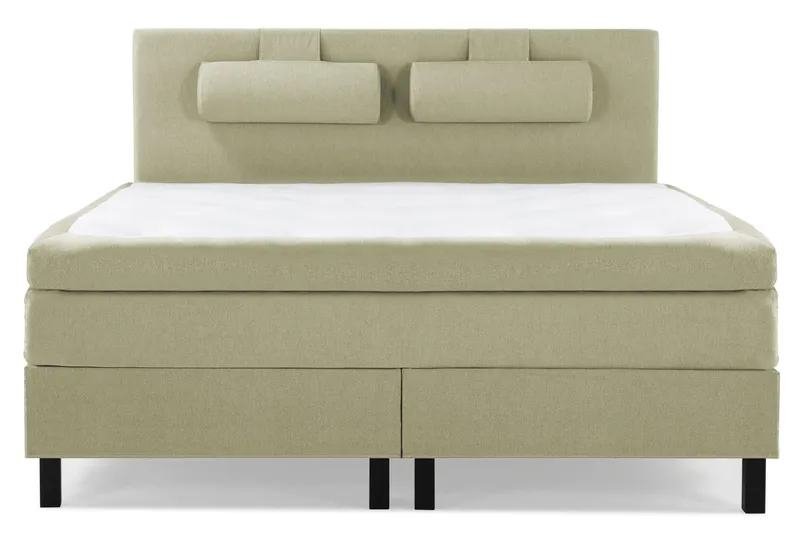 Lucky Komplett Sängpaket 160x200 Latex Slät Sänggavel - Nackkudde Stor Grön — Bedly
