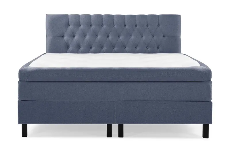 Lucky Komplett Sängpaket 160x200 Polyeter Diamant - Mörkblå — Bedly