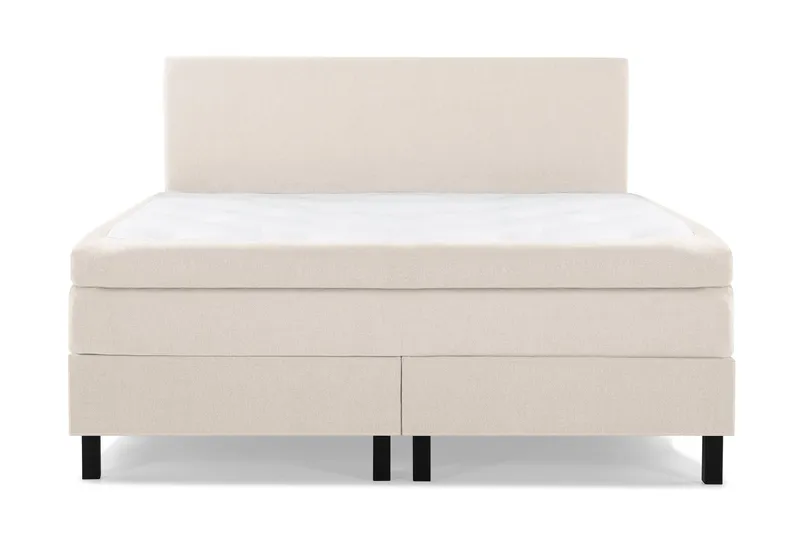 Lucky Komplett Sängpaket 160x200 Polyeter Slät Sänggavel - Beige — Bedly