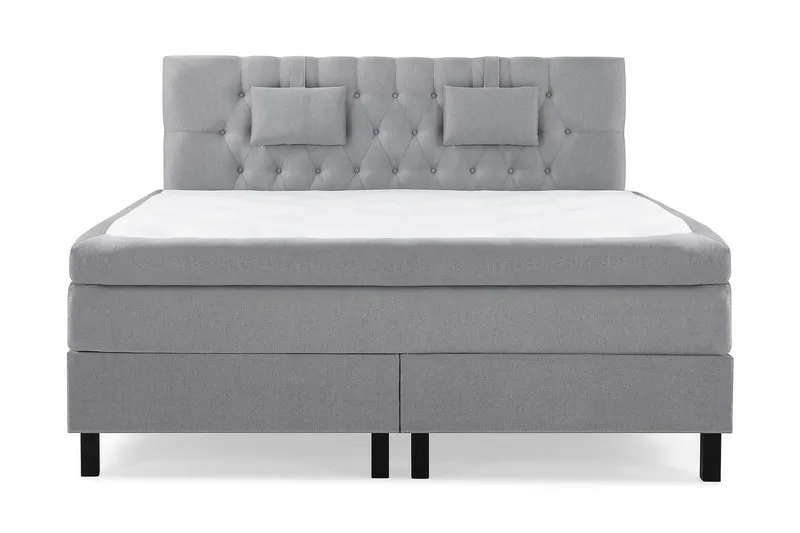 Lucky Komplett Sängpaket 180x200 Memory Diamant - Nackkudde Liten Mellangrå — Bedly