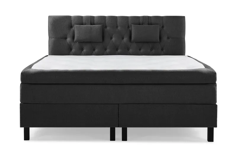 Lucky Komplett Sängpaket 180x200 Polyeter Diamant - Svart / Grå — Bedly