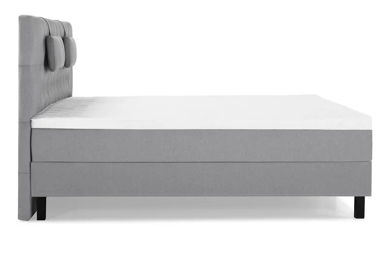 Lucky Komplett Sängpaket 180x200 Skum Diamant - Nackkudde Liten Mellangrå — Bedly