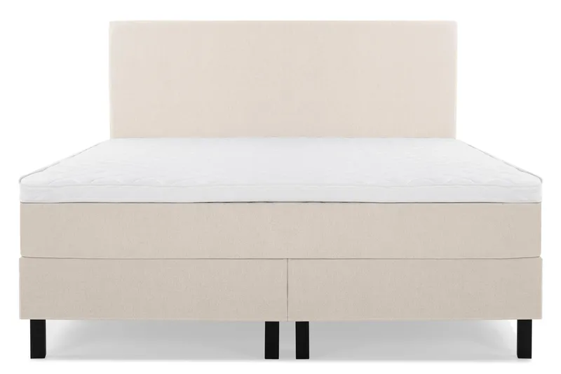 Lucky Komplett Sängpaket 180x200 Skum Slät Sänggavel - Beige — Bedly