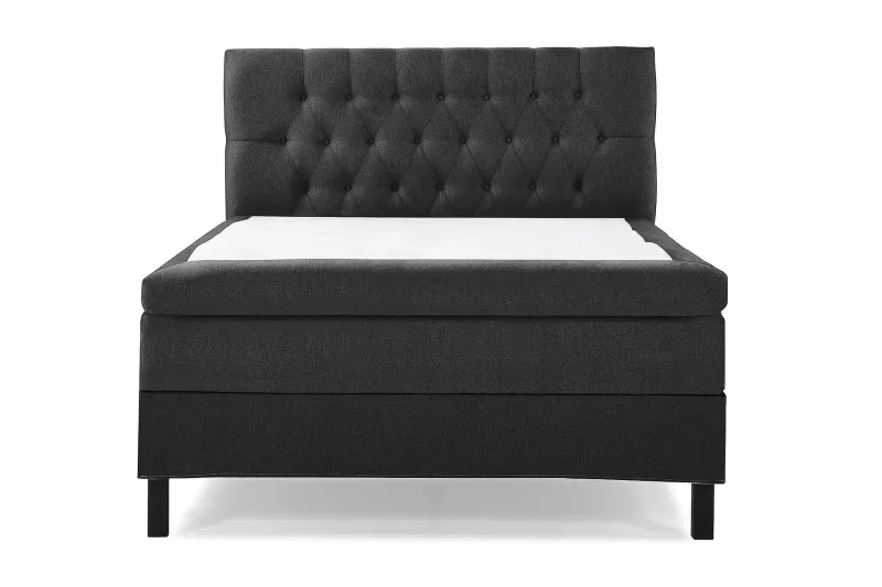 Lucky Kontinentalsäng 140x200Polyeter - Svart/Grå — Bedly