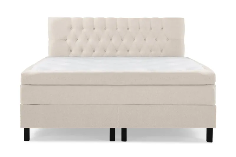 Lucky Kontinentalsäng 160x200 cm - Beige / Ljus — Bedly