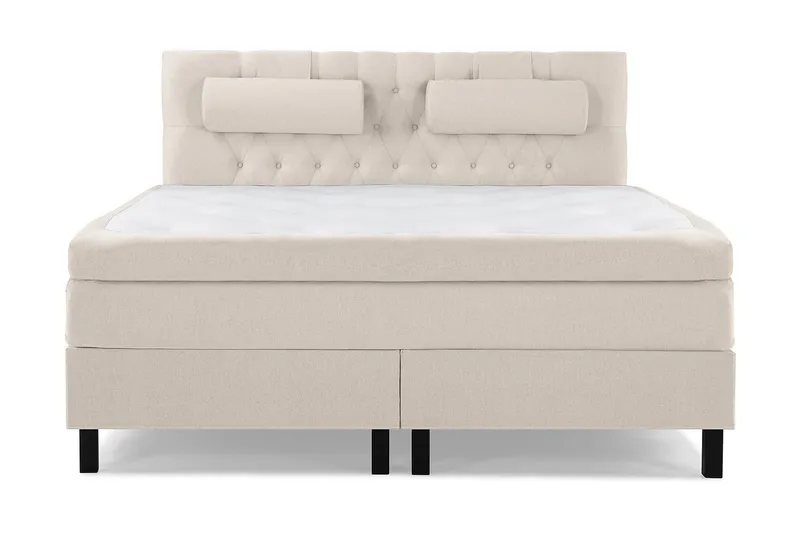 Lucky Kontinentalsäng 160x200Latexmadrass - Beige — Bedly
