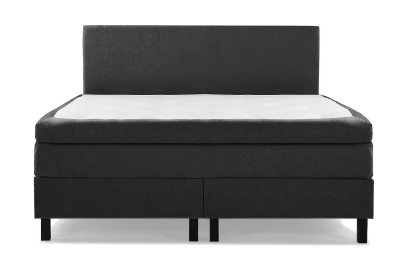 Lucky Kontinentalsäng 160x200Memorymadrass cm - Svart/Grå — Bedly