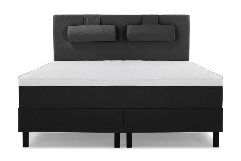 Lucky Kontinentalsäng 180x200Skum - Svart/Grå — Bedly