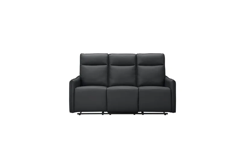 Lugo Reclinersoffa 3-sits - Svart — Loft24