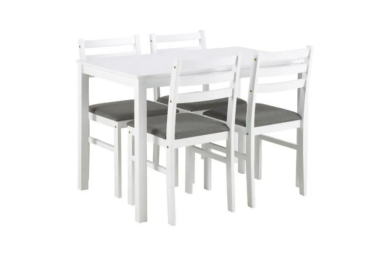 Lumino Matgrupp 110 cm + 4 st Matstolar - Vit — Vit