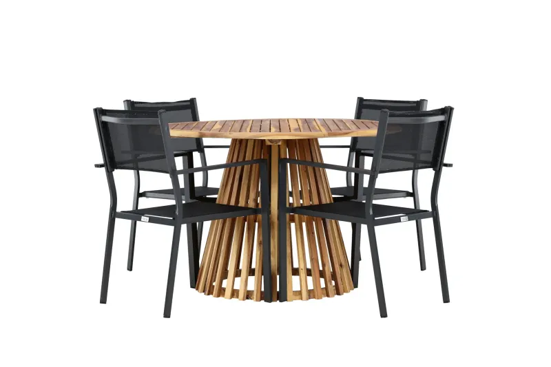 Lumpur Matgrupp Utomhus + Copacabana 4 Utestolar - Natur — Venture Home