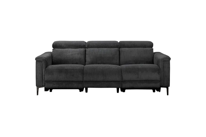 Lund Reclinersoffa 3-sits - Grå (Art.nr 3116882) — Loft24