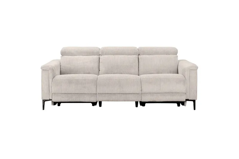 Lund Reclinersoffa 3-sits - Vit (Art.nr 3116883) — Loft24