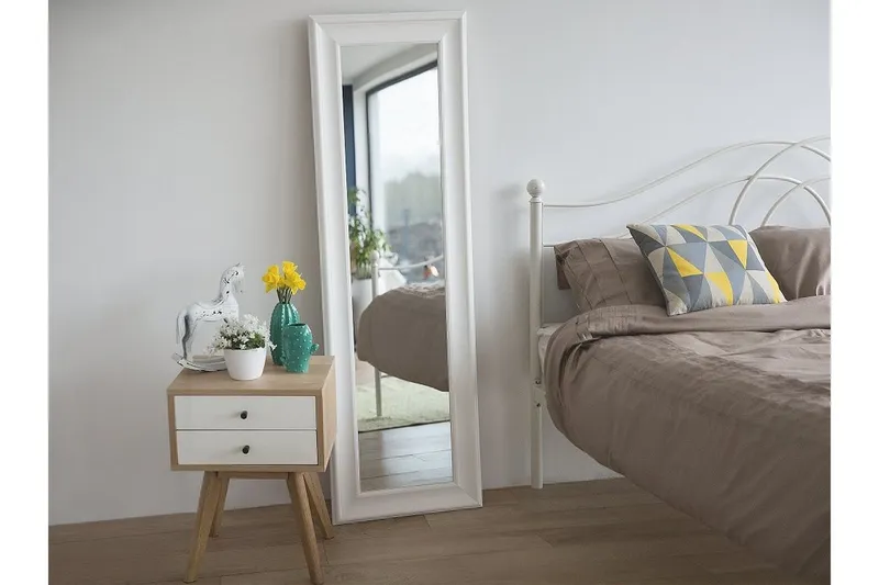 Lunel Spegel 51 cm - Vit — Vit