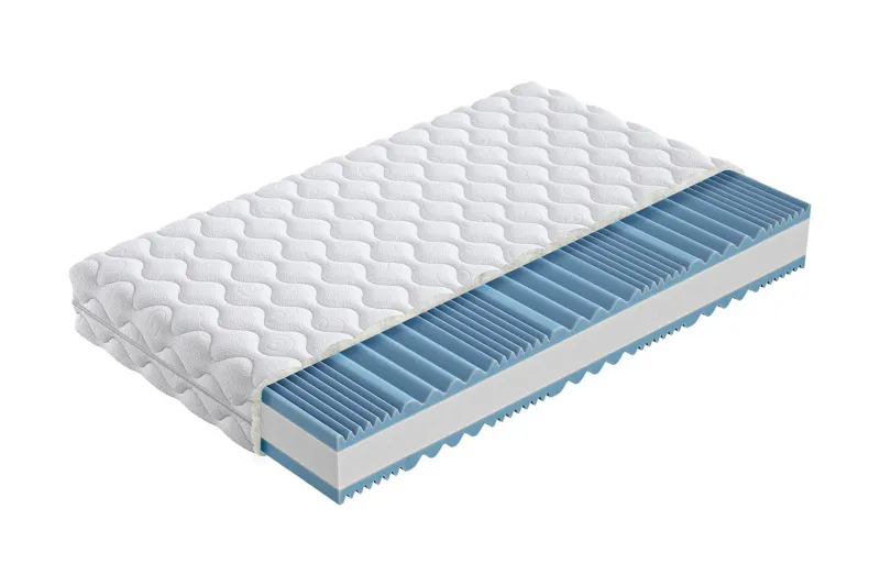Madrass Flexi 200x90x17 cm - Blå/Vit — Bedly