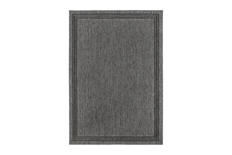 Madrid Frame Matta 133x190 cm Flatvävd - Antracit — KM Home