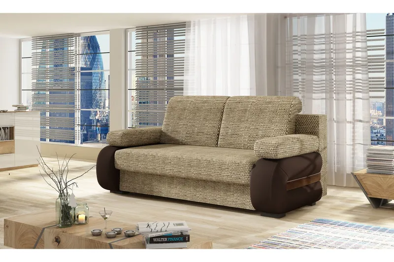 Madrido Bäddsoffa - Beige/Brun — Beige/Brun