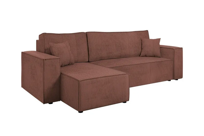 Magston 3-sits Hörnbäddsoffa - Rosa — Rosa