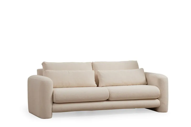 Makhan Soffa 3-sits - Ljusbeige — Ljusbeige