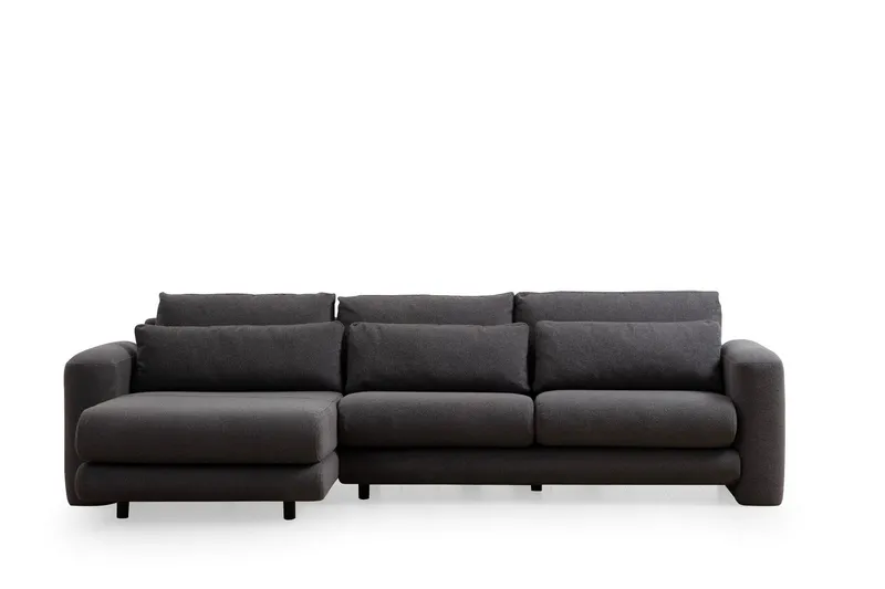 Makhan Soffa m. Divan 3-sits - Grå (Art.nr 1794024) — Grå