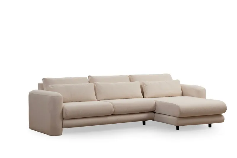 Makhan Soffa m. Divan 3-sits - Ljusbeige (Art.nr 1794026) — Ljusbeige