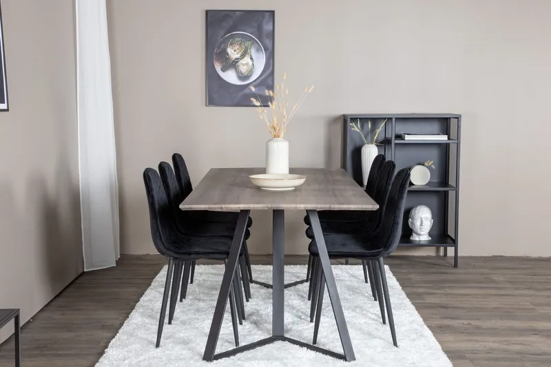 Malvina Matgrupp 180 cm + 6 st Ypas Matstolar — Venture Home