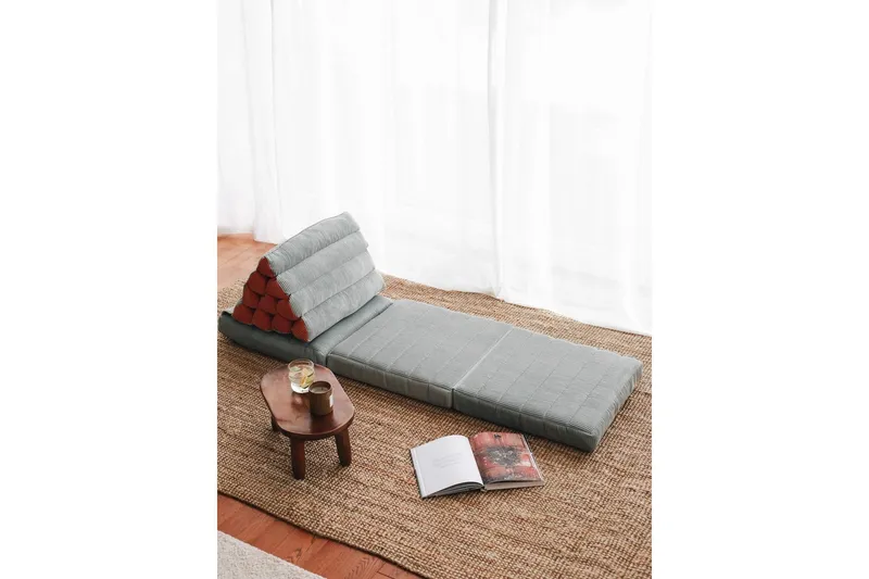 Mangeram Sittpuff 154 cm - Blå — Blå