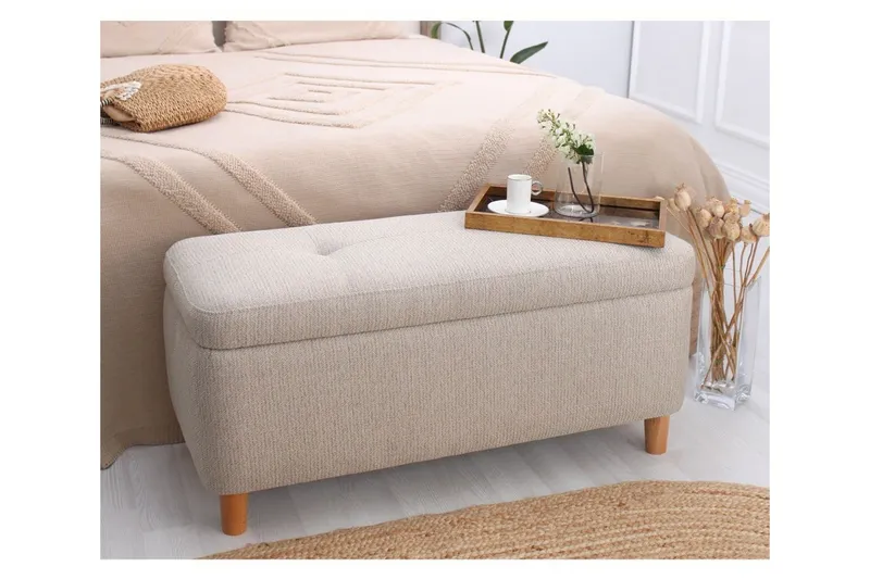 Mansi Sittpuff 100 cm - Beige — Beige