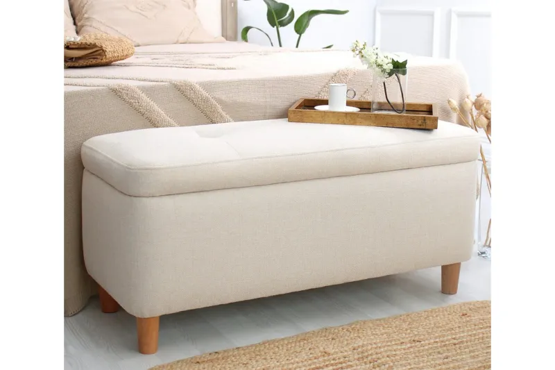 Mansi Sittpuff 100 cm - Cream — Cream