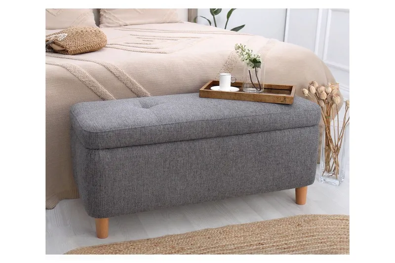 Mansi Sittpuff 100 cm - Mörkgrå — Mörkgrå