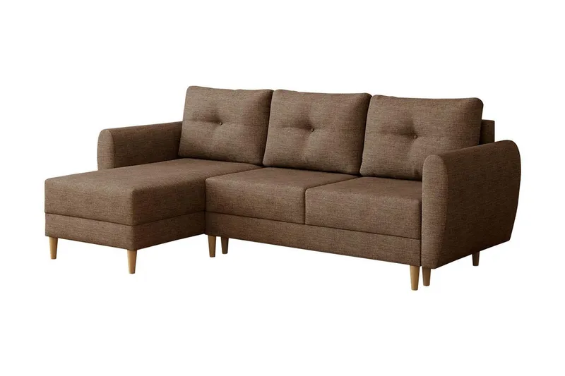Manstad Hörnbäddsoffa - Brun — Brun