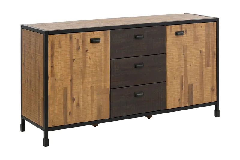 Mantas Skänk 150 cm - Flerfärgad/Akacia/Metall — Loft24