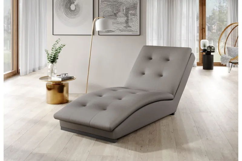 Manwi Schäslongfåtölj - Ljusgrå (Art.nr 1767054) — Ljusgrå