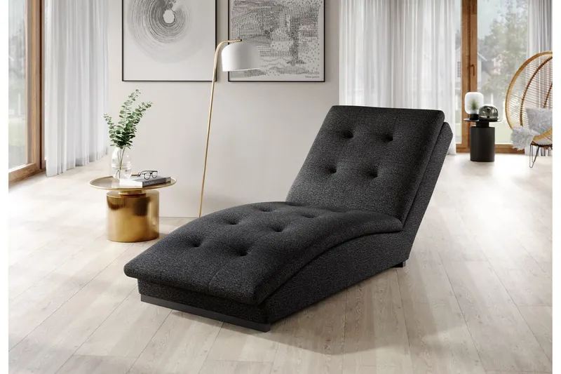 Manwi Schäslongfåtölj - Mörkgrå (Art.nr 1767038) — Mörkgrå