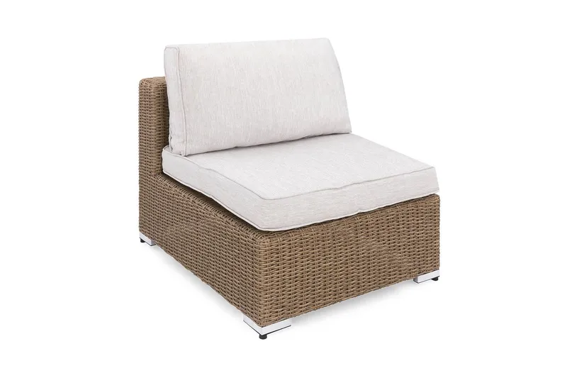 Marcus Mittmodul utomhus med Dyna i Konstrotting - Natur Beige / Vita dynor — deNoord
