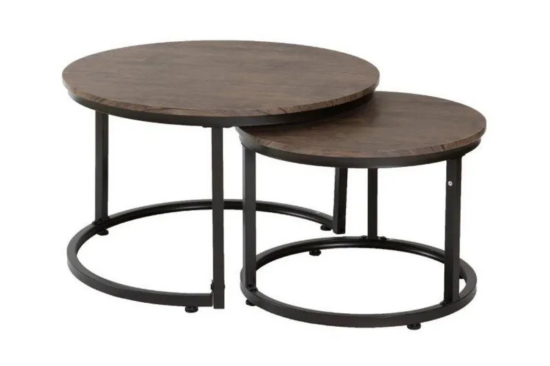 Marieli Satsbord Runt 76 cm - Brun / Trä — Stenexpo