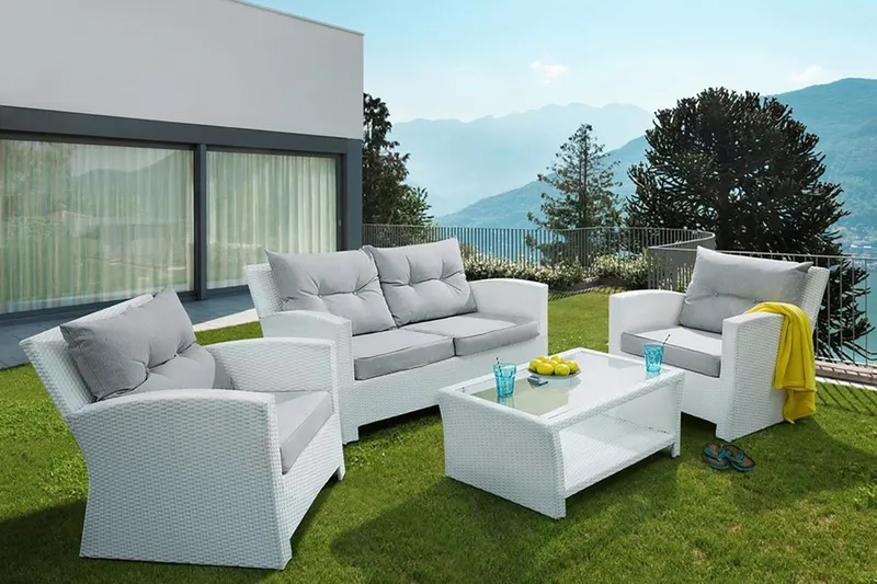 Marino Loungegrupp Utomhus 146 cm - Vit — Vit