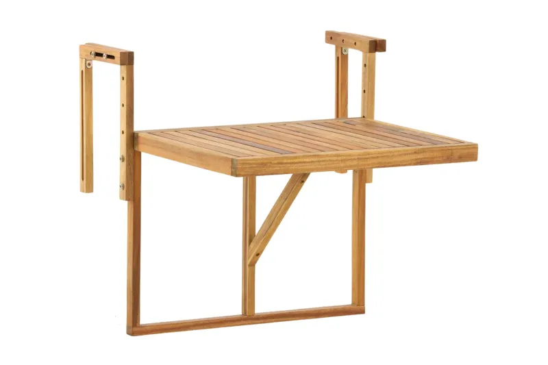 Marion Balkongbord Utomhus 60x45 cm - Trä/Natur — Comfort Garden