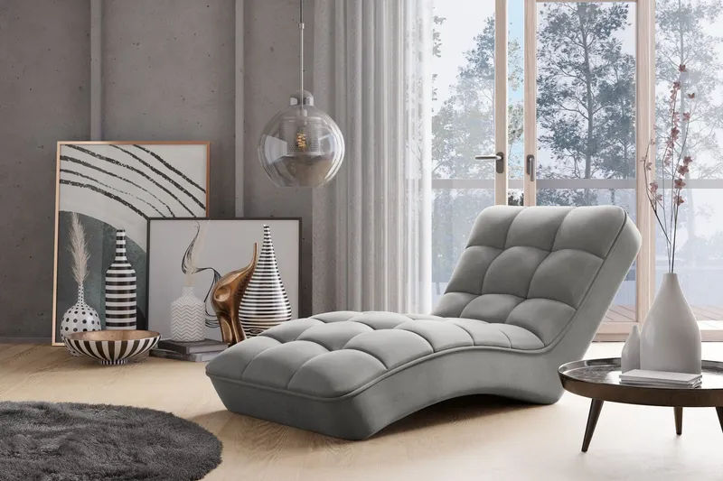 Mariya Schäslongfåtölj - Ljusgrå (Art.nr 1767109) — Ljusgrå